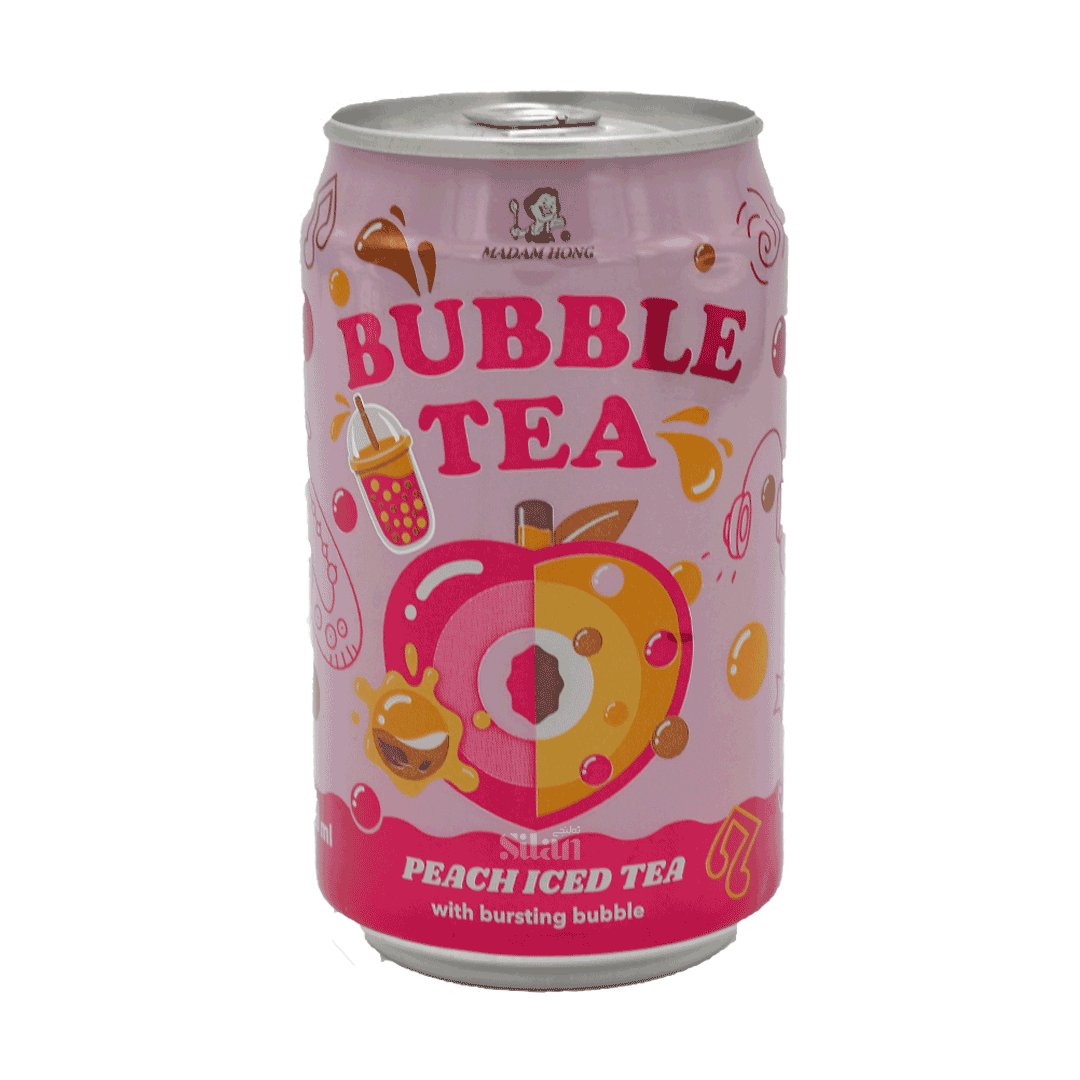 نوشیدنی بابل تی با طعم هلو ۳۲۰ml BUBBLE TEA PEACH ICED TEA