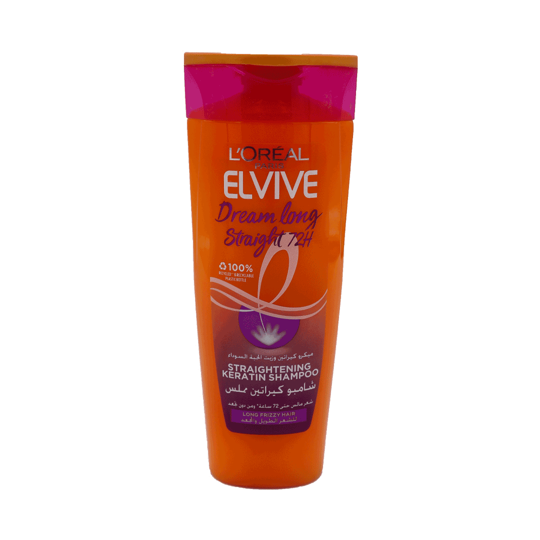 شامپو لورال ELSEVE مدل Dream Long Straight 72H شامپو کراتین صاف کننده و ضد وز موی 400 میل 3 شامپو لورال ELSEVE مدل Dream Long Straight 72H شامپو کراتین صاف کننده و ضد وز موی
