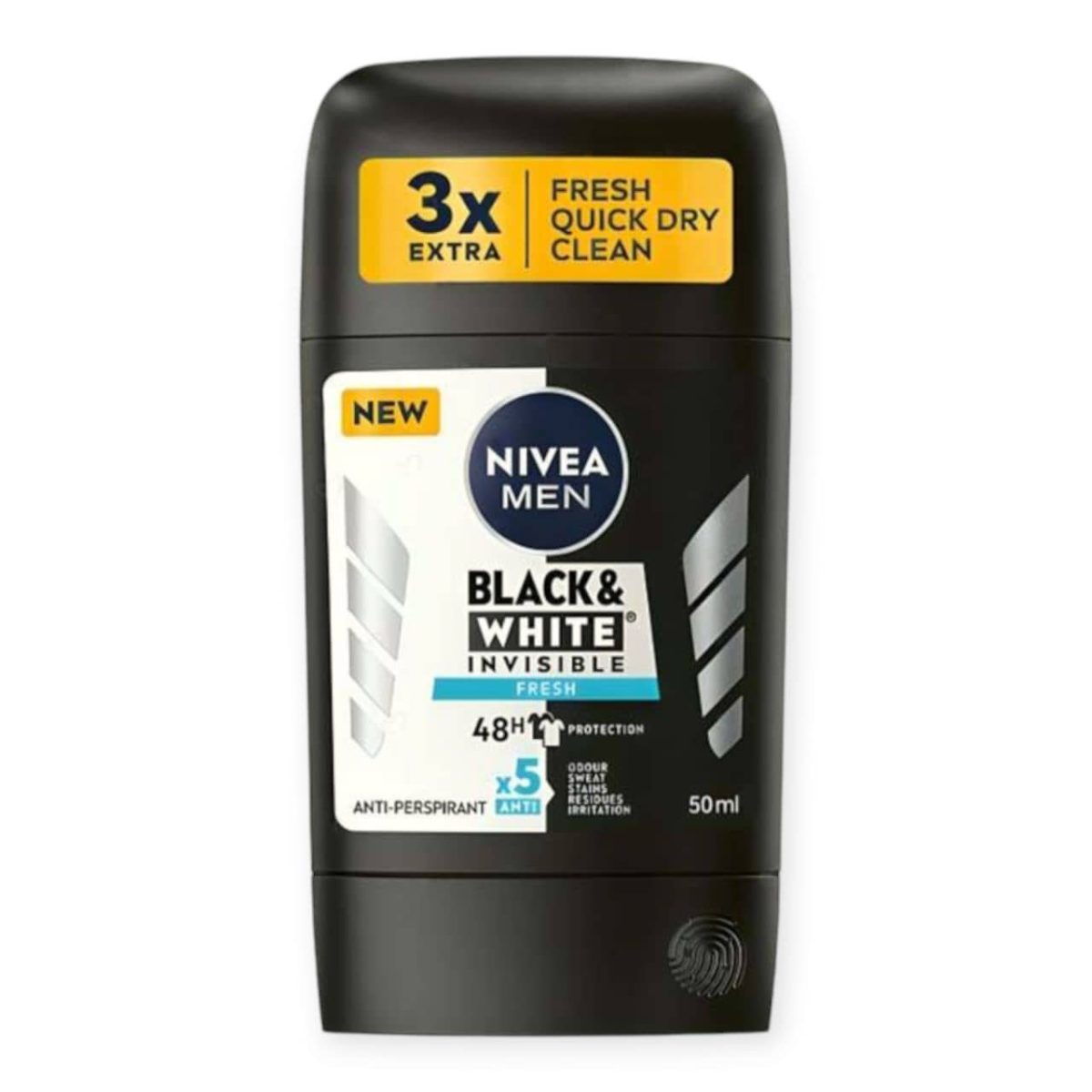 مام صابونی مردانه نیوا NIVEA مدل Black & White Invisible Clear