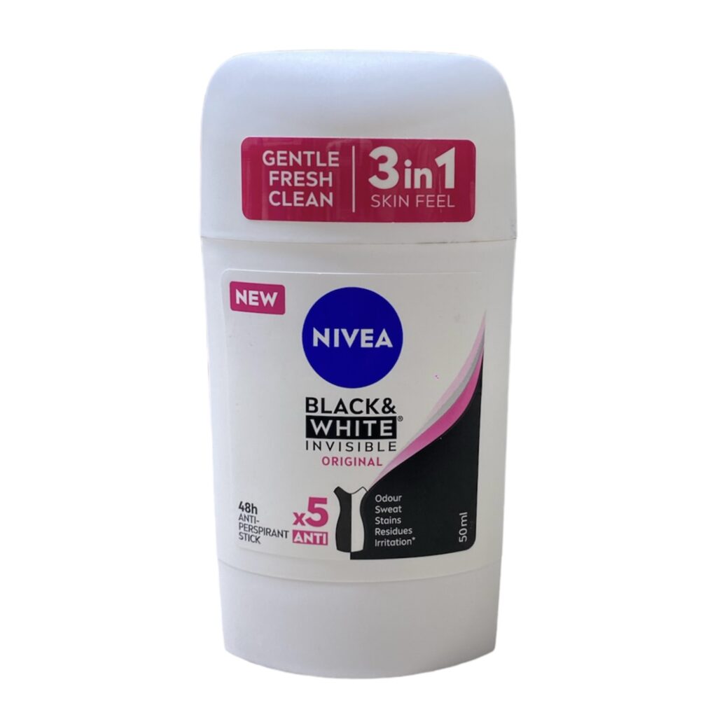 مام صابونی ضد تعریق زنانه نیوآ مدل Nivea Black & White Invisible clear