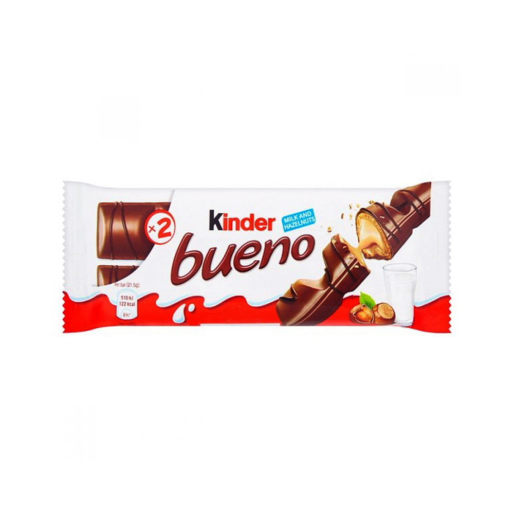 شکلات Kinder مدل Bueno با مغز کرم فندق