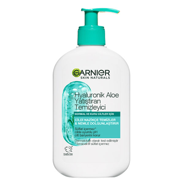 شوینده کرمی آبرسان هیالورونیک اسید گارنیر Garnier Hyaluronik Aloe 250Ml 3 شوینده کرمی آبرسان هیالورونیک اسید گارنیر Garnier Hyaluronik Aloe 250Ml
