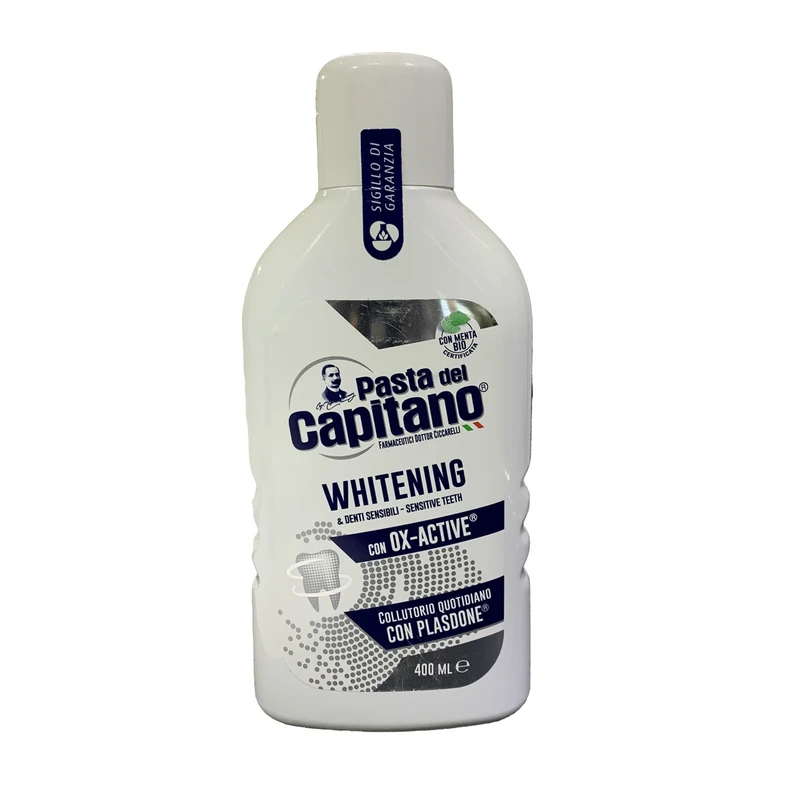 دهانشویه پاستا دل کاپیتانو مدل Sensitive Whitening حجم 400 میلی لیتر 3 دهانشویه پاستا دل کاپیتانو مدل Sensitive Whitening حجم 400 میلی لیتر