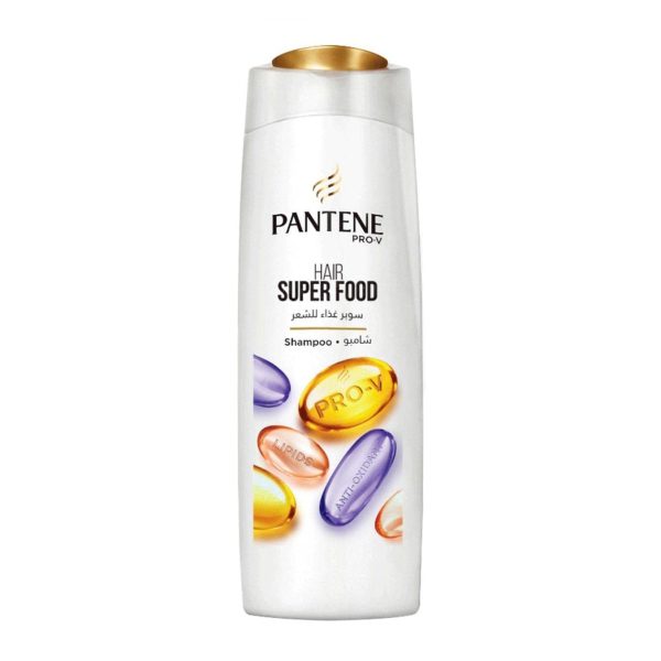 شامپو سوپر فود پنتن PANTENE تقویت کننده مو با ترکیبی از پرو ویتامین ها و آنتی اکسید ان ها