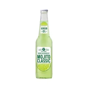 A LeCoq Virgin Green alcohol free cocktail drink with Mojito flavor 330 ml