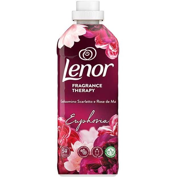 لنور مایع نرم کننده و خوشبو کننده لباس Lenor رایحه گل یاس سرخ و رز نادر ماه مه حجم 1134 میل