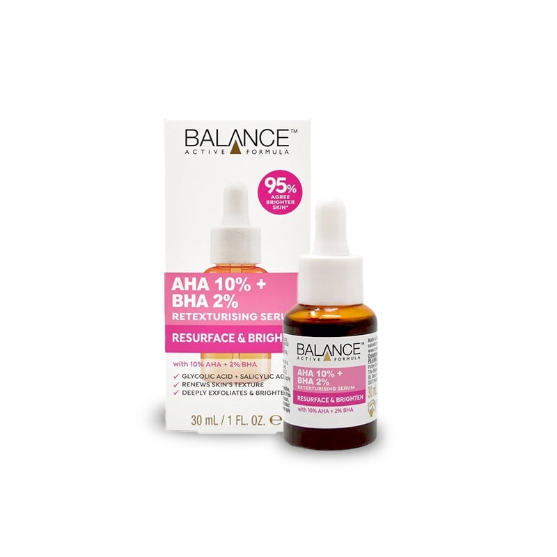 سرم پیلینگ و لایه بردار AHA 10% + BHA 2% بالانس