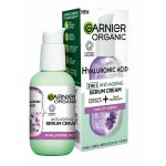 سرم کرم ضد چروک و ضد پیری 2 در 1 هیالورونیک اسید گارنیر Garnier Organic 2 in 1 Anti Ageing Serum Cream Hyaluronic Acid 50ml