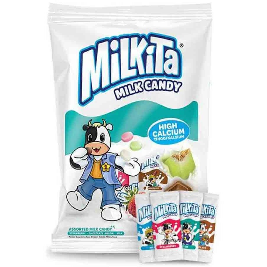آبنبات شیری میلکیتا Milkita با طعم توت فرنگی و ملون 30 عددی 120 گرم 3 آبنبات شیری میلکیتا Milkita با طعم توت فرنگی و ملون 30 عددی 120 گرم