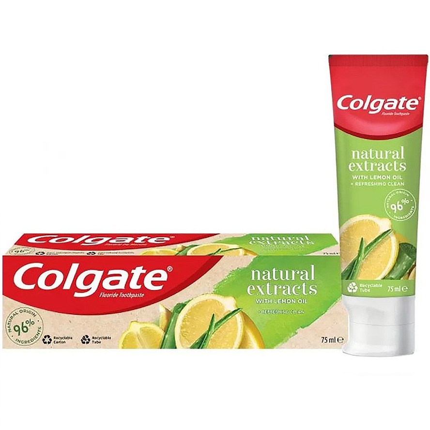 خمیر دندان Colgate کلگیت حاوی عصاره لیمو و آلوئه ورا 100 گرم